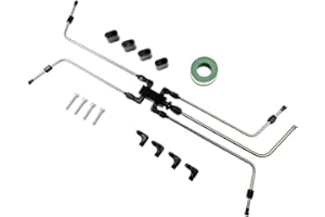 LLNSEAUTO LS Coolant Crossover AN4 Steam Vent Kit LS 4 Port Stainless Steam Line Kit | Fit for LS 4 Port Steam Vent Engine LS1, LS2, LS3, LS6, LS7, LS9, LSX