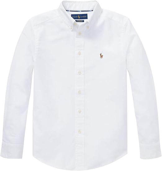Amazon Polo Ralph Lauren ポロラルフローレン 長袖パフォーマンスオックスフォードシャツ ボーイズ 男の子 S Xl 並行輸入品 シャツ 通販
