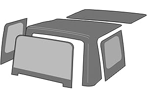 RAMPAGE PRODUCTS Rampage Factory Replacement Soft Top | Vinyl, Black Diamond Color with Tinted Windows | 98935 | Fits 1999 - 2002 Suzuki Vitara/Geo Tracker