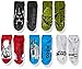 STAR WARS Men's Space Dye No Show socks - 5 Pack, Assorted, Sock Size 10-13 Shoe Size 6-12