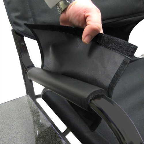 Folding-Directors-Chair-Foldable-Chair-with-Side-Table-and-Cup-Holder-XL-Comfort-Design-Black