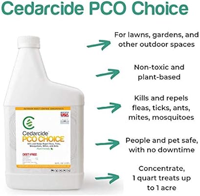 Pco Choice Cedarcide Organic Yard Quart Bottle Pest Control