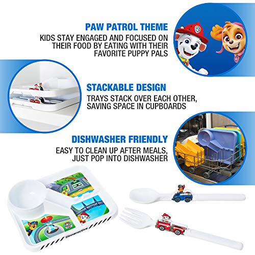 PAW Patrol Dining Set For Kids 3 PC Themed Dinnerware Set by