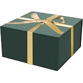 Gift Box 8x8x4 Inch with Magnetic Closure Lid Green Gift Boxes For Presents,Bridesmaid Gifts Box,Birthday Gift box,Luxury for Gift Packaging, Magnetic Gift Box for Wrapping Gifts(Green)