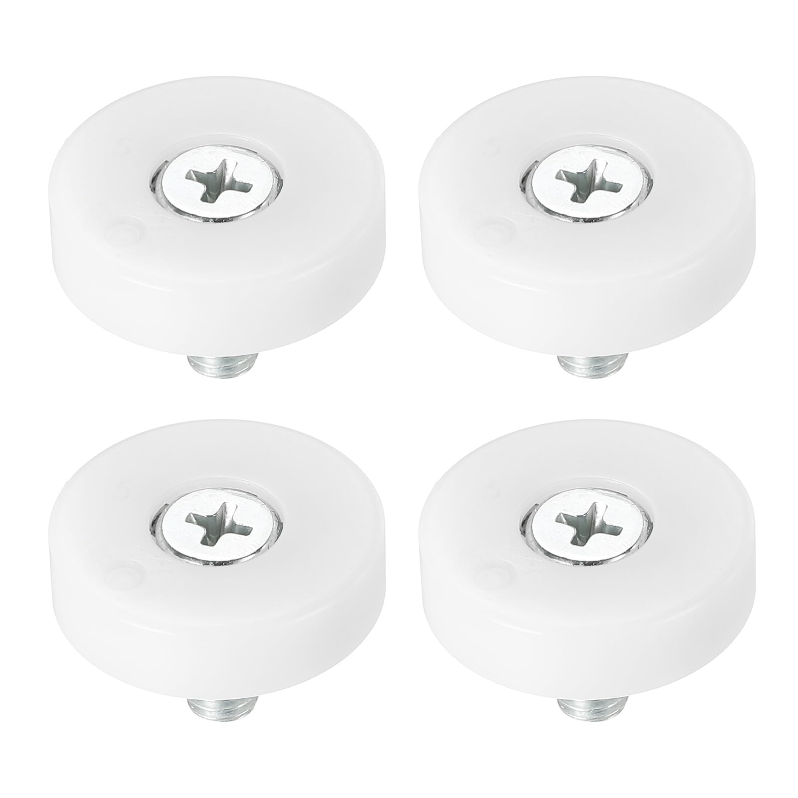 PATIKIL 25mm Drawer Rollers, 4 Plastic Drawer Pulley Replacement Wheels Bearing Small Pulley