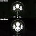 7 inch Daymaker LED Headlight DOT Kit Set Fog Passing Lights for Harley Davidson Ultra Classic Electra Street Glide Road King Heritage Softail Deluxe Slim Fatboy Motorcycle Headlights Headlamps Black