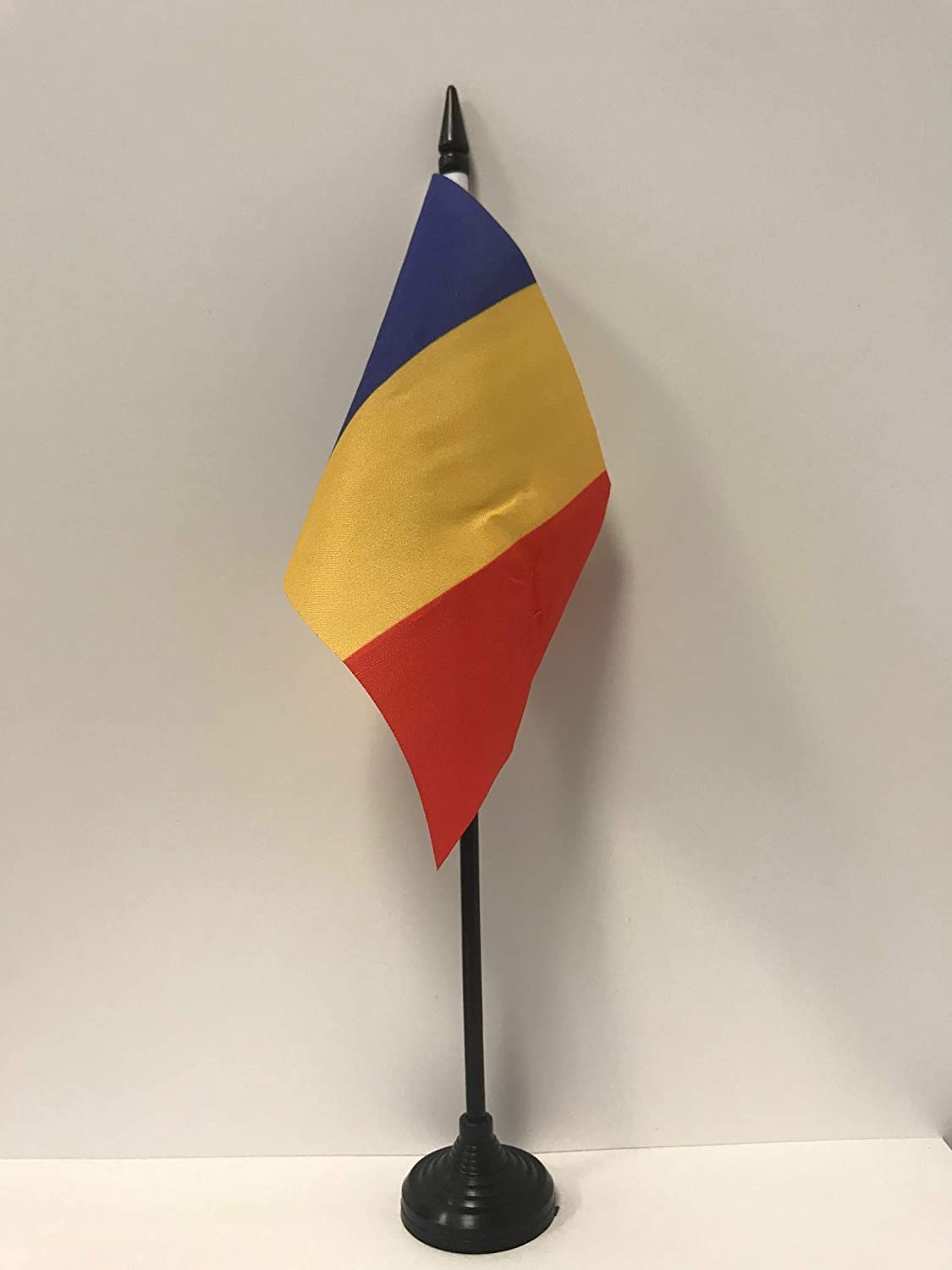 AZ FLAG - Parthenopean Republic 1799 Table Flag 4'' x 6'' - Repubblica Partenopea Office Mini Banner 100% Polyester 15 x 10 cm - Mini Desk Flag with 10'' Pole and Black Plastic Base