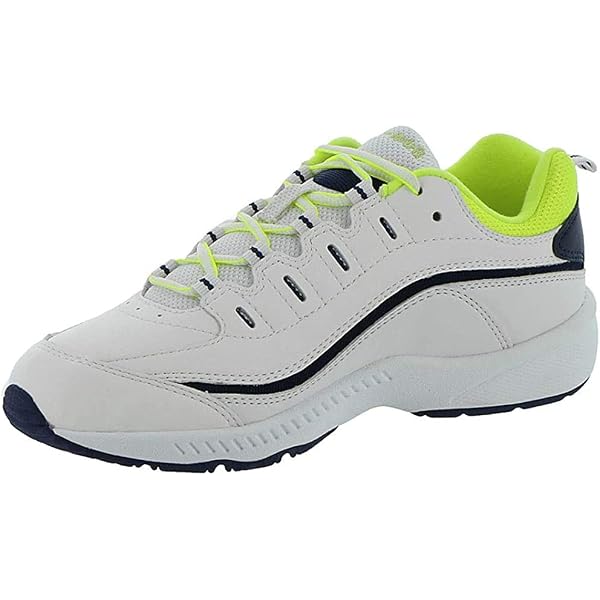 Easy Spirit Women’s Romy Sneaker – White/Red, Walking Shoe With Removable Insole, Size 9 - View #5