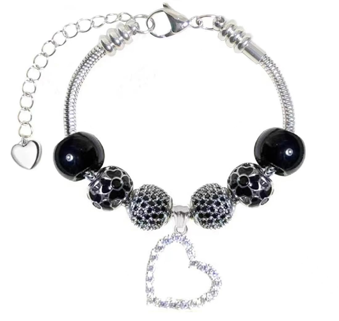 Large Fit Pandora Bracelets for womens Adjustable Size 23cm to 28cm Black