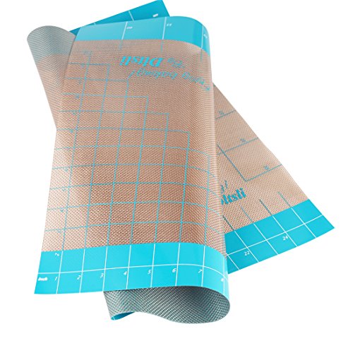 26" x 16" Silicone Pastry Fondant Mat with Measurements for Baking Dough Rolling Mat Countertop Mat Oven Liner