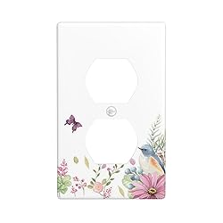 Butterfly Flower Single Duplex Outlet Light Switch