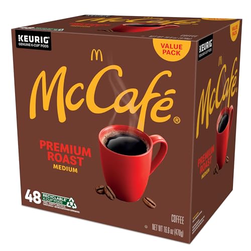 MCCAFÉ PREMIUM ROAST, KEURIG SINGLE SERVE K-CUP PODS, MEDIUM ROAST COFFEE PODS, 48 COUNT