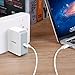 Inateck 45W Universal USB C Power Adapter and 6.6ft (2 Meters) Type C Cable, Pd 2.0 Wall Charger for Laptops and Tablets, UCC1001, White