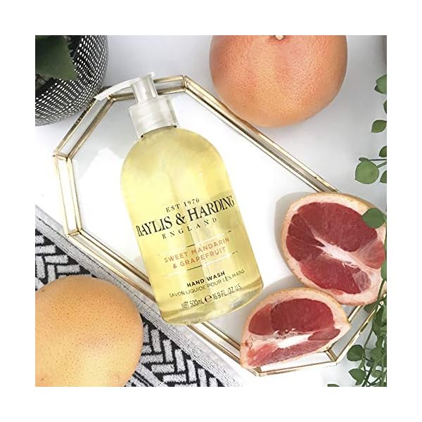 Baylis-Harding-Sweet-Mandarin-and-Grapefruit-Hand-Wash-500-ml-Pack-of-3-Packaging-May-Vary Baylis & Harding Sweet Mandarin and Grapefruit Hand Wash, 500 ml, (Pack of 3) - Vegan Friendly