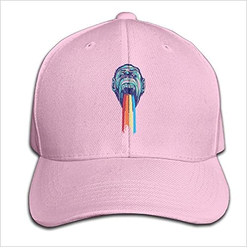 AALEXXJI1 Unisex Rainbow Monster Peaked 