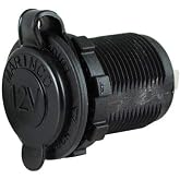 Marinco Power Products 12VRCTT.OEM Pro Receptacle with Polarized Leads and Slide Lock, 12V