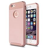 iPhone 6S Case(4.7 inch), ENDLER iPhone 6 Case 2 Piece [PC + TPU] Hybrid Cover [Shock Proof] for Apple iPhone 6/6S 4.7 inch (Rose)