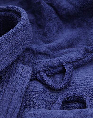 image for MARQUESS   100% Cotton Terry Bath Robe,Men and Women, Soft & Warm Flee