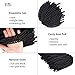 8 Inch 3 Pack Crochet Hair Ombre Spring Twist Crochet Braids Twist Hair 1B# Spring Crochet Braiding Twist Crochet Hair Synthetic Hair for Women