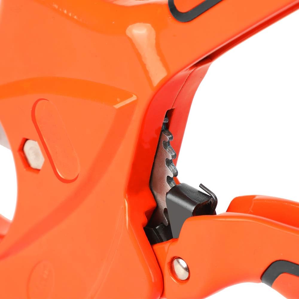 AIRAJ Ratchet PVC Pipe Cutter, Cuts up to 2-1/2"PEX, PVC, PPR and Plastic Hoses, Pipe Cutters with Sharp SK5 Stainless Steel Blades, Suitable for Home Repairs and Plumbers - - 