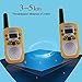 Zomei T388 2Pcs Mini Walkie Talkie 3-5KM Range 22-Channel FRS/GMRS UHF Two-Way Radios Coloful Walkie-Talkie For Kids(Yellow)