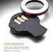 Ztylus LED Ring Light Attachment with Ztylus iPhone 6 Plus / 6s Plus Lite Case (Black), 3 Diffusers/Stepless Dimming/Color Temperature