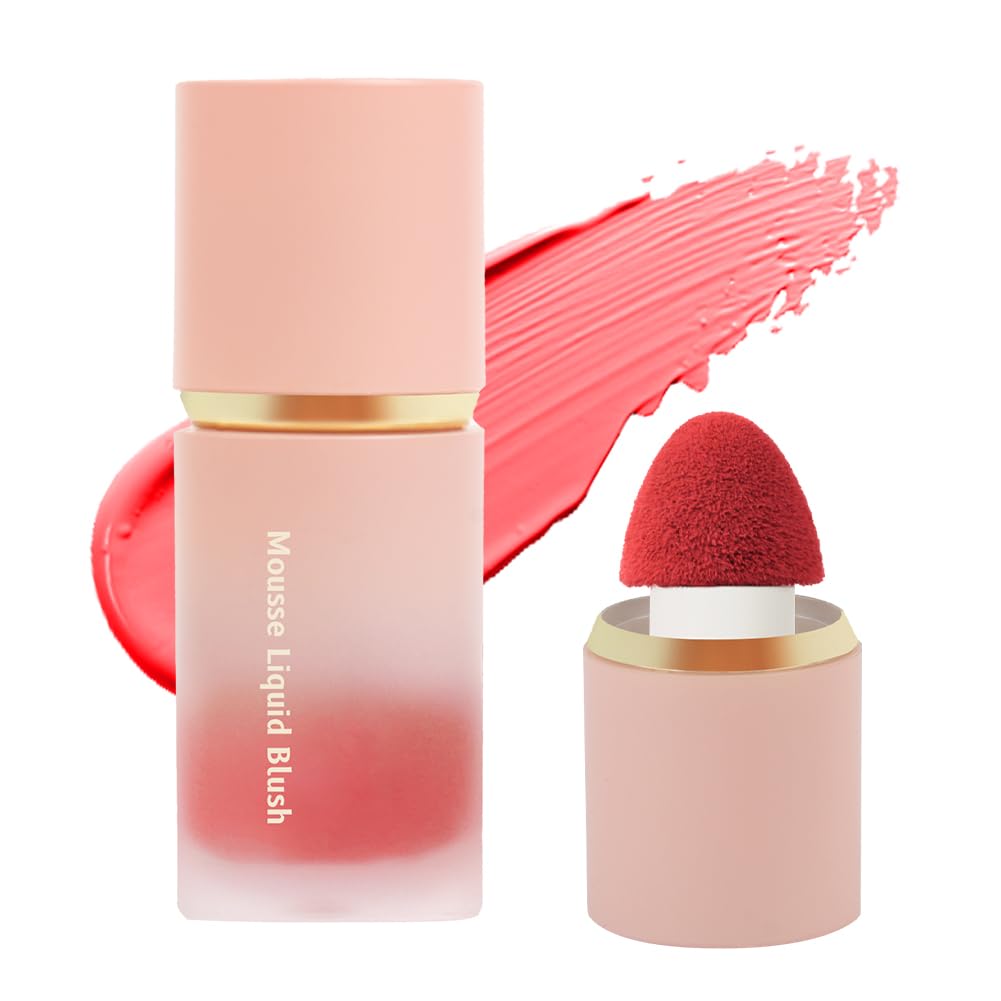 LOPHE Soft Cream Cheek Tint, Long Lasting High-Pigment Liquid Blush Blendable Moisturizing Cream Blush for Cheeks Lips (#06) — image 1