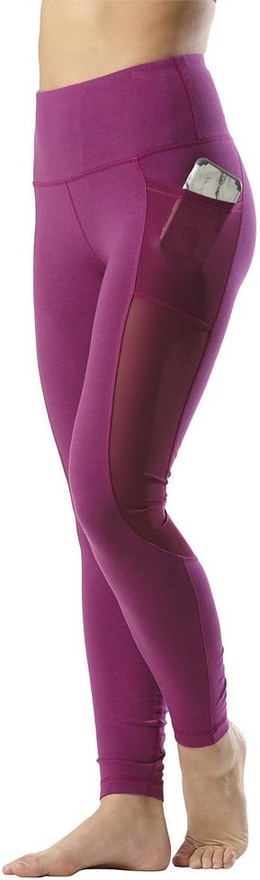 Yogalicious High Waist Mesh Leggings with Phone Pocket - Tummy Control Yoga Pants