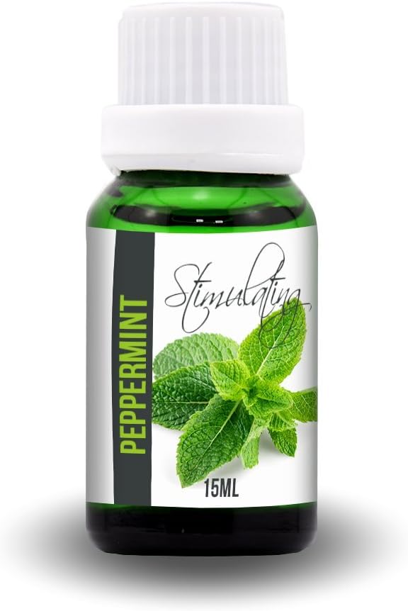 Aroma2Go Peppermint 100% Pure, Undiluted, All-Natural Plant Based Essential Oil. Therapeutic Grade Non-GMO with no Synthetics or additives. from Farm to Kitchen. (15mL