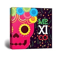 Canvas Wall Art Skull Art Canvas Prints Home Artwork Decoration for Living Room,Bedroom - 12x12 inches