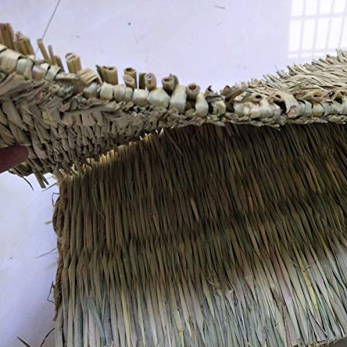 SMechanic 2 Pack Bunny Corn Husk Beds with 2 Pack Grass Mats Woven