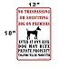 Vibe Ink Beware of Dog Sign No Trespassing - 12 x 18 inches - Double Sided Print - 4mm Corrugated Plastic - Waterproof - Metal H-Stake Included! (1)