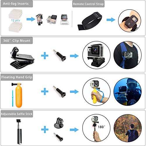 Followsun-52-in-1-Accesorios-para-Gopro-Accesorios-para-Cmara-de-Accin-GoPro-Hero-2019Hero-8-7-6-5-4-Session-3-3-2-1-DJI-OSMO-Pocket-AKASO-Campark-APEMAN-Crosstour-Sjcam-Yi-Victure