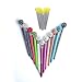 Big Diamond Ball Pen 11 Pieces Rhinestones Crystal Metal Ballpoint Pens Black Ink, 11 Different Colors + 11Pcs 3.2'' Ballpoint Pen Refills (11Pcs Diamond Ball Pens)