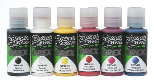 image for Grex GXPS-475 Private Stock Primary Color Set by Grex Airbrush