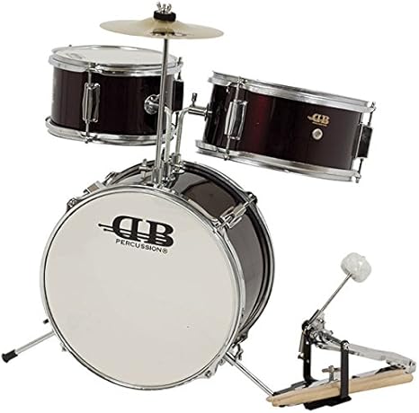 DB Percussion DB0030 - Batería infantil 3 piezas con soportes, color rojo: Amazon.es: Instrumentos musicales