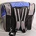 Ski Boot Bag- Ski Gear Backpack For Boots Of All Sizes Water-Resistant Backpack With Room For Boots, Helmet & More New (Blue/Gray)