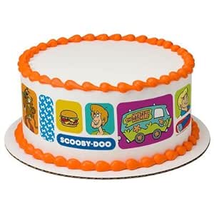 Scooby Doo Cake Strips Licensed Edible Cake Topper 7612 Amazon