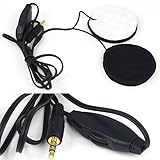 TOOGOO(R) Hot 3.5mm Motorcycle Helmet Speaker Headphones with Volume Control + Extension Cable