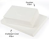 Mocraft 60 Blank Cards and Envelopes White A6 Set 60/60 250gsm view 3