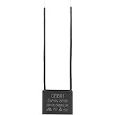 Podoy CBB61 Ceiling Fan Capacitor 8uF 2 Wire Compatible with New Tech | 50/60Hz Motor Run Capacitor for Ceiling Wall Stand Fans, Helps Restore Slow or Non-Starting Operation, Fan Motor Repair Part