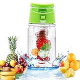 Weshine Flavor It 16 Ounce Kids Infuser Water Bottle(Green)