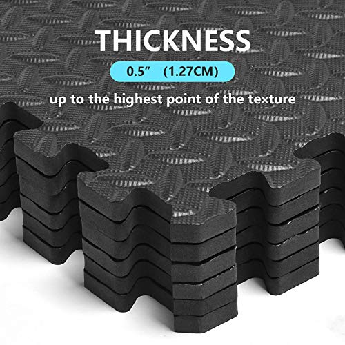 REALIKE Multipurpose Exercise Mat, Gym flooring Mat, EVA Foam