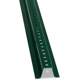 SmartSign U-Channel Sign Post, Heavy Weight | 8' Tall Baked Enamel Steel Post - Pack of 1