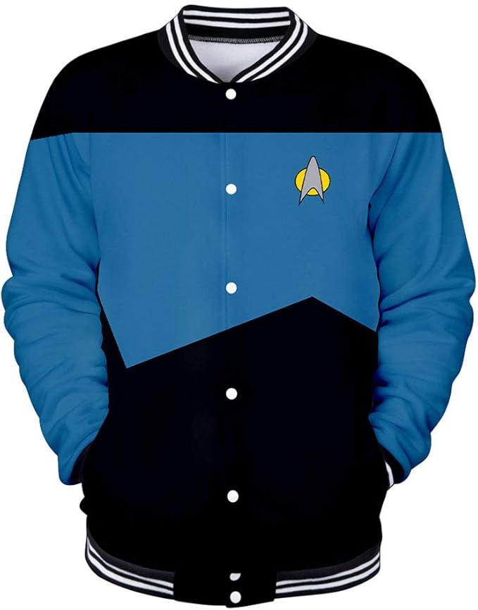 Star Trek Pullover Classic Trend Mantel Langarm ZipperStrickjacke