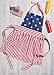 DII 4th of July Patriotic Kitchen Apron, Red White & Blue
