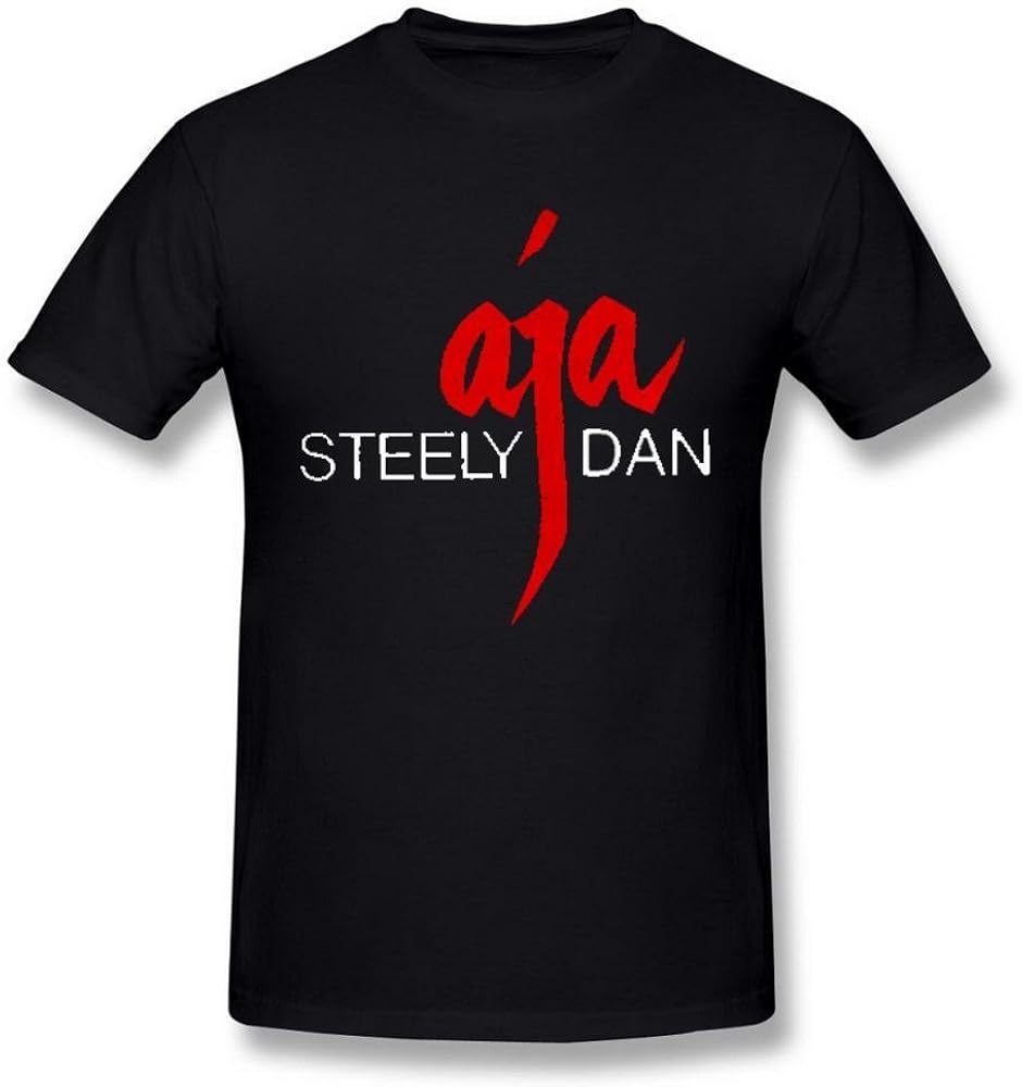 Men's Steely Dan Logo black T shirt by Maven Large Amazon.co.uk Clothing