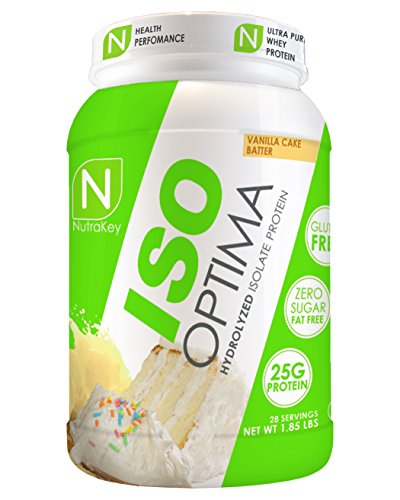 NutraKey ISO Optima Vanilla Cake Protein Supplements, 2.3 Pound