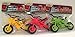 Dirt Bike Free Wheeling Set of 3: Yellow, Green and Red