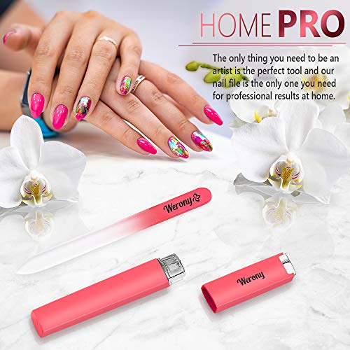 Glass Nail File Manicure Nail Care NEW COLOR Premium Fingernail